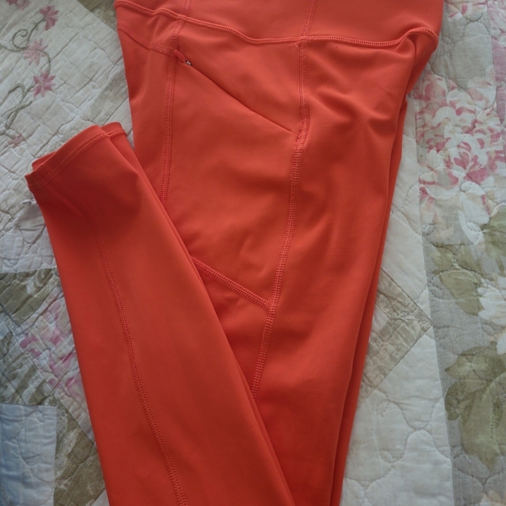 Athleta Contender Tight | Size XXS | Neon Orange